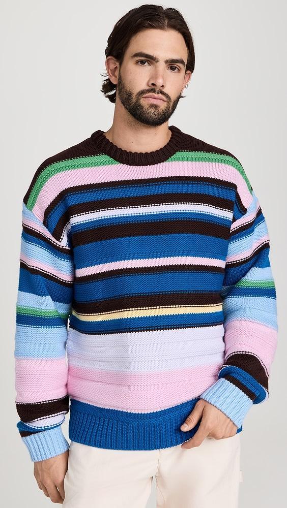 JW Anderson Multi Stripe Crew Neck Sweater | Shopbop Product Image