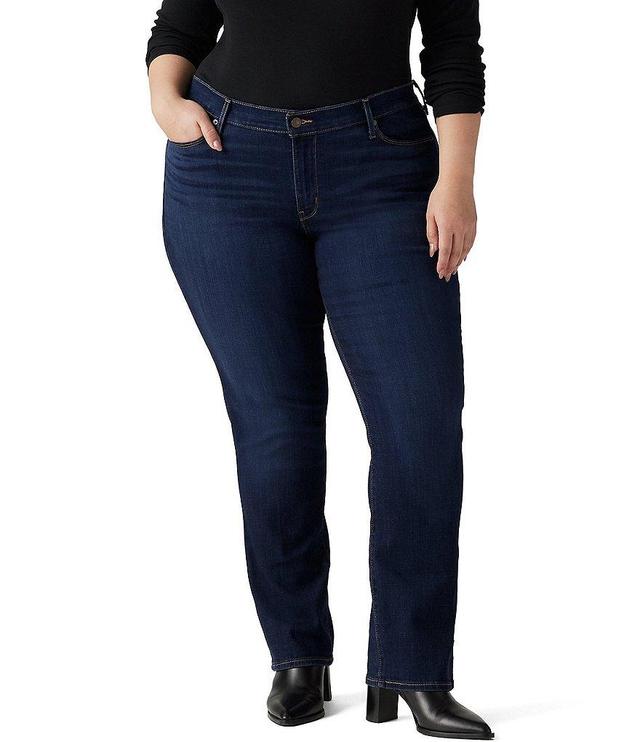 Levi's Plus Size Classic Stretch Mid-Rise Straight Leg Jeans Product Image