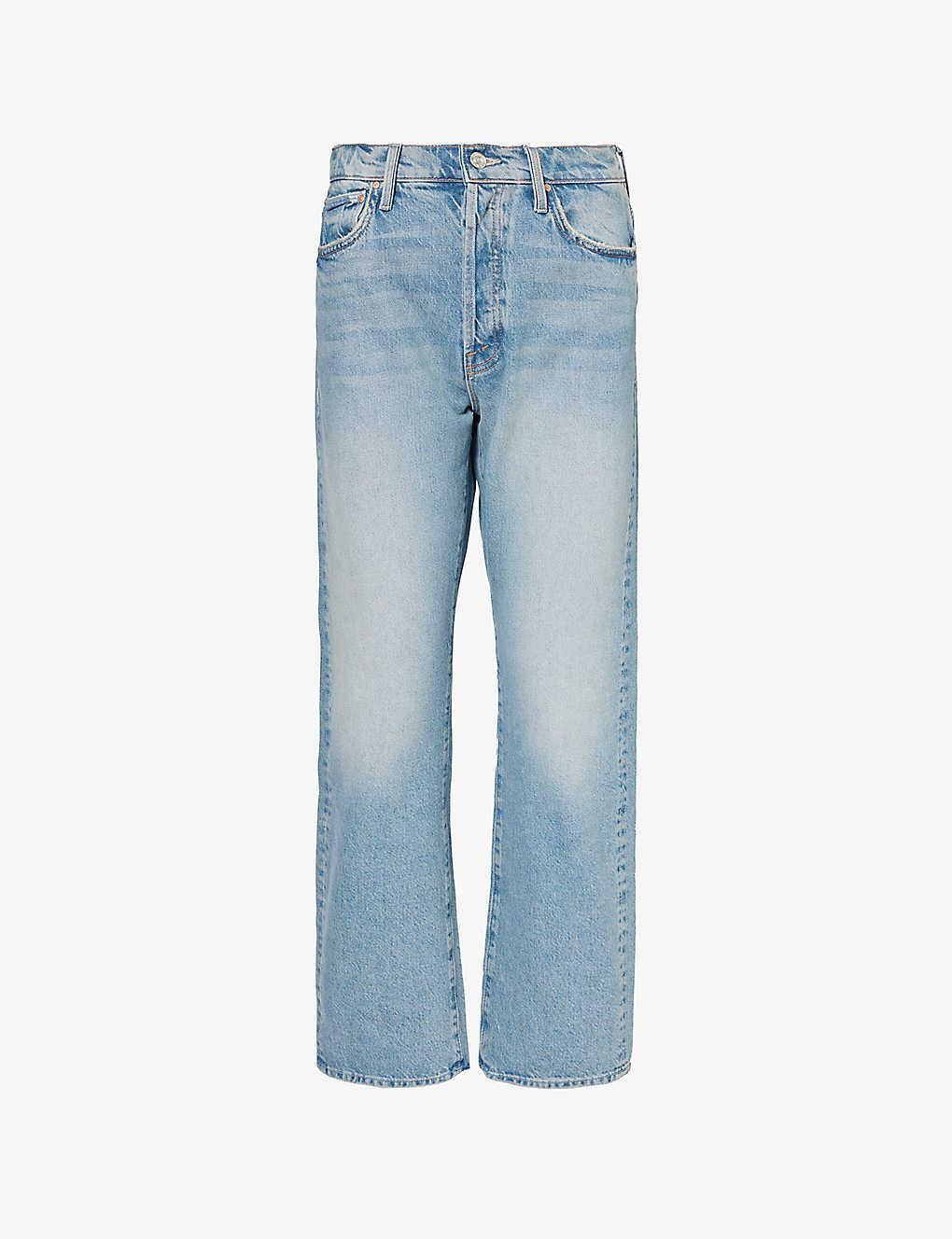 Womens Aint My First Rodeo The Ditcher Hover Straight-leg Mid-rise Jeans In Blue Product Image