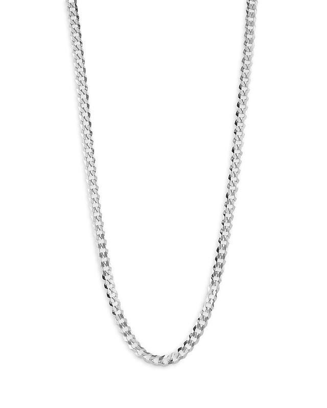 Milanesi And Co Sterling Silver Curb Chain Necklace 5mm, 24 Product Image