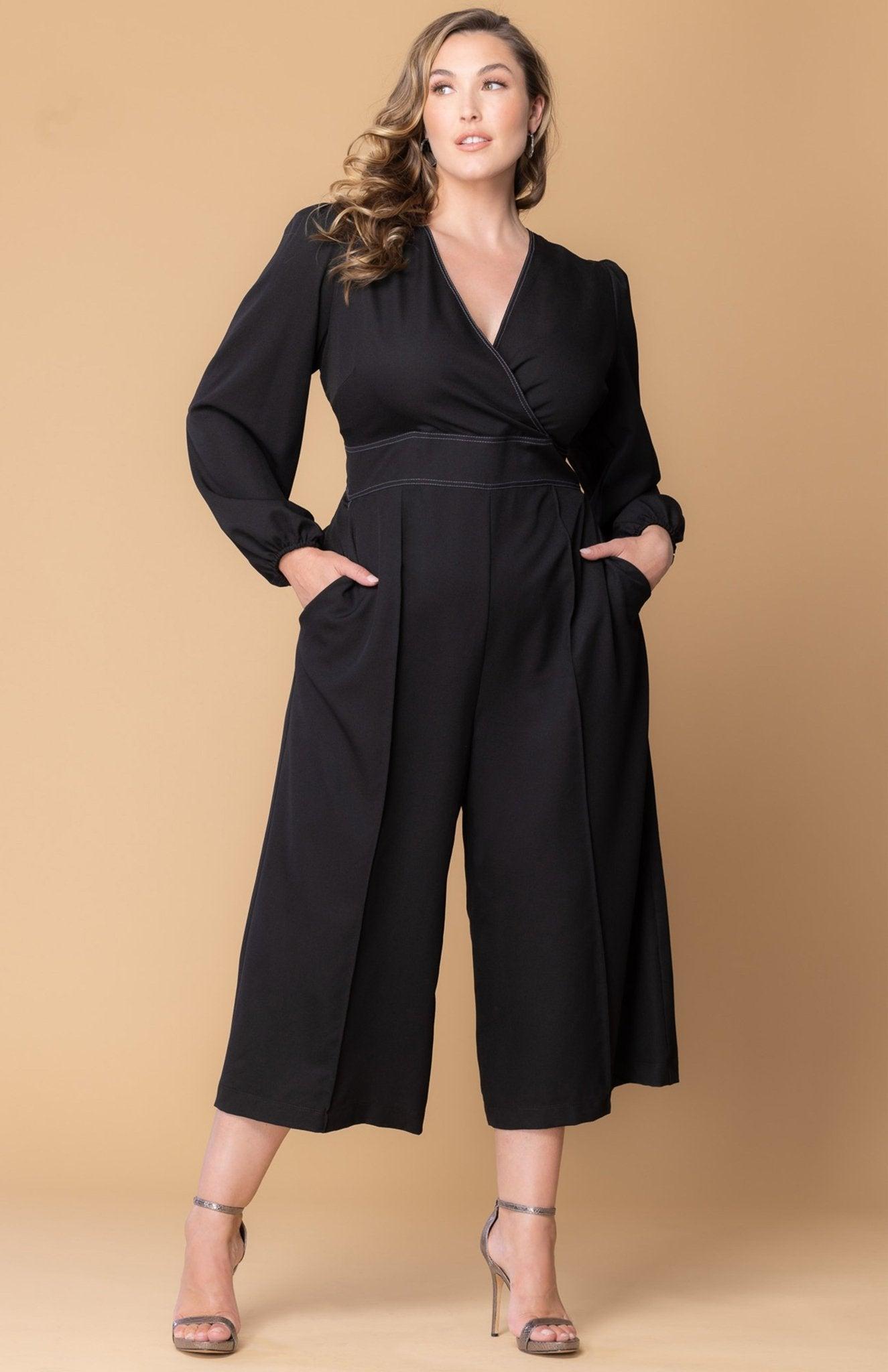 Tessa Cropped Wide-Leg Jumpsuit - Plus Product Image