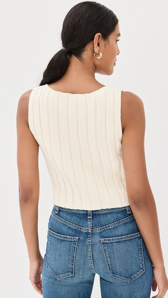 Reformation Callie Cotton Ribbed Sweater Tank | Shopbop Product Image