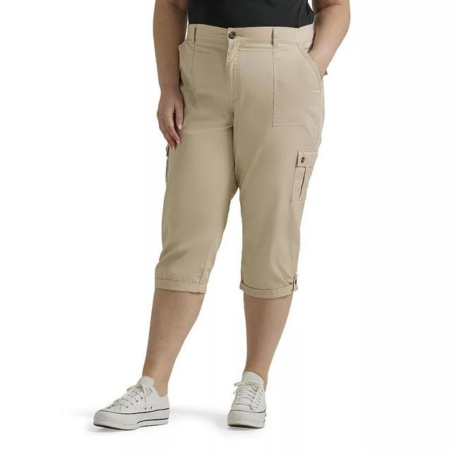 Plus Size Lee Flex-To-Go Cargo Capri Pants, Womens Product Image