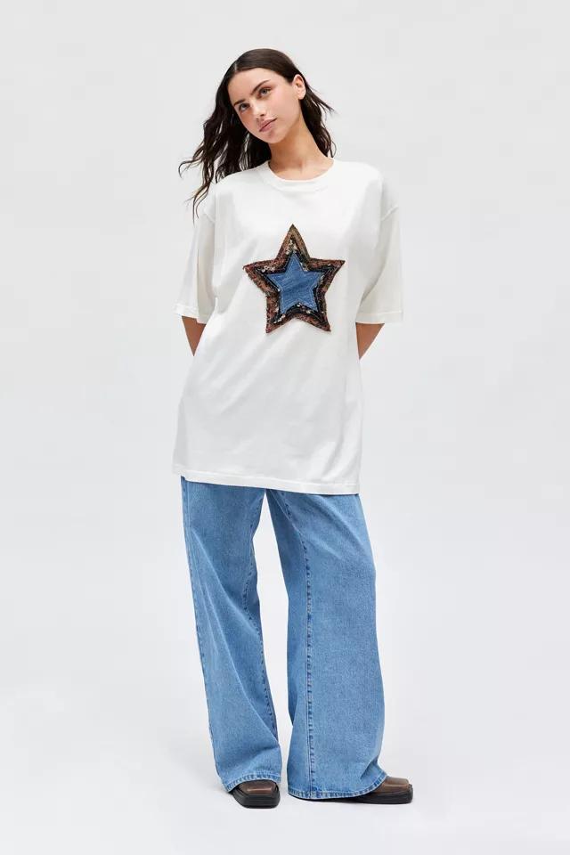 Urban Renewal Remade Layered Star Applique Tee Product Image