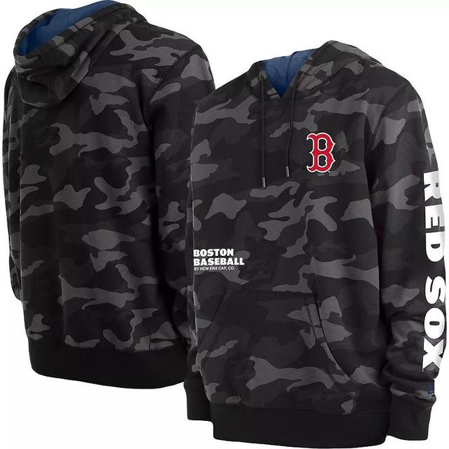 Mens New Era Boston Red Sox Camo Pullover Hoodie Product Image