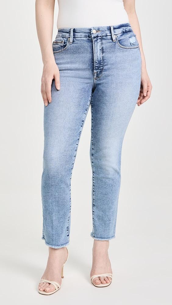 Good American Good Legs Straight Jeans | Shopbop Product Image