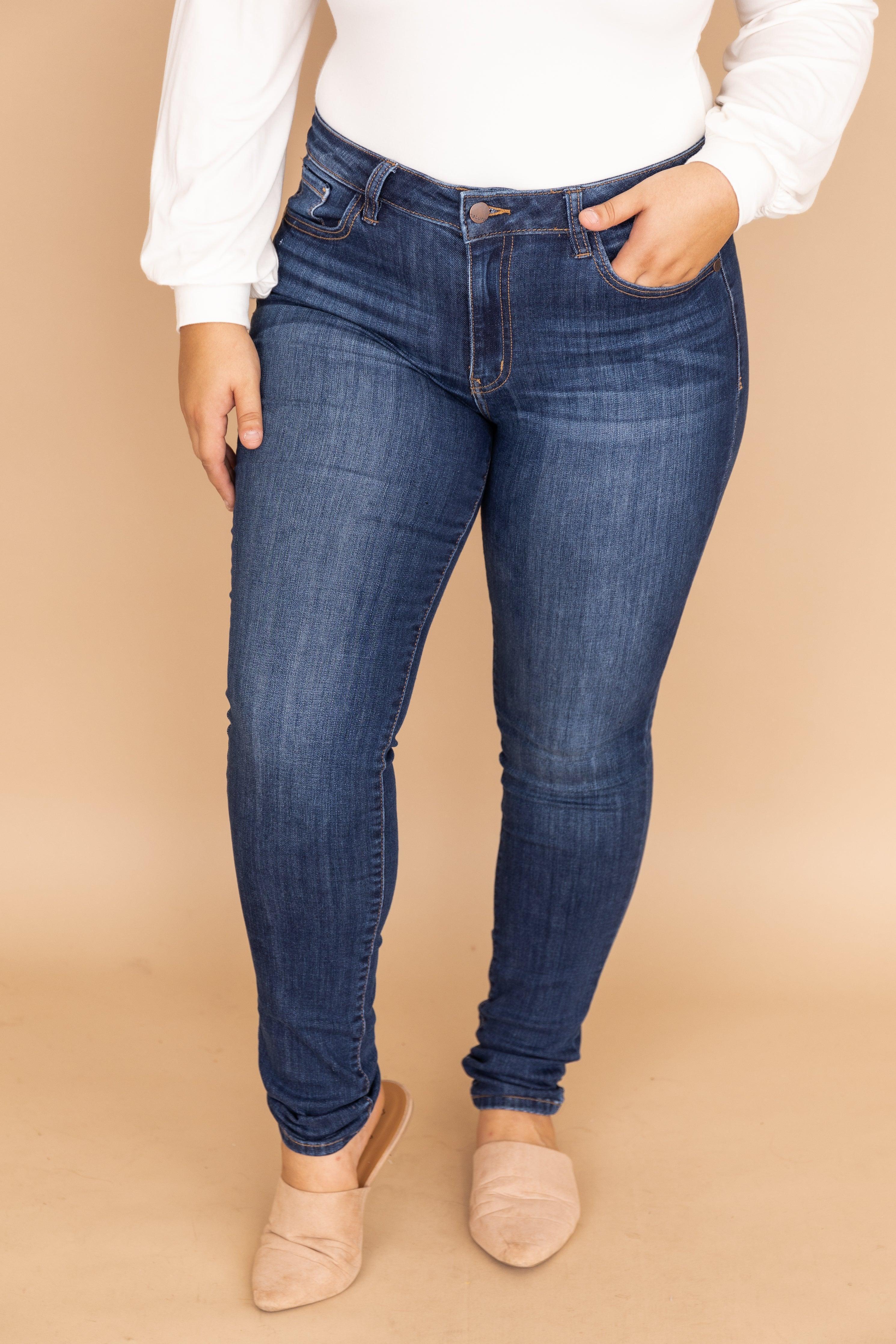 Willa Dark Wash Skinny Jeans FINAL SALE Product Image