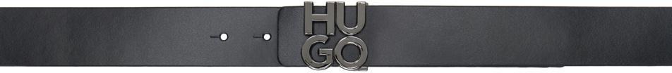 HUGO BOSS Logo Belt In Gray Product Image