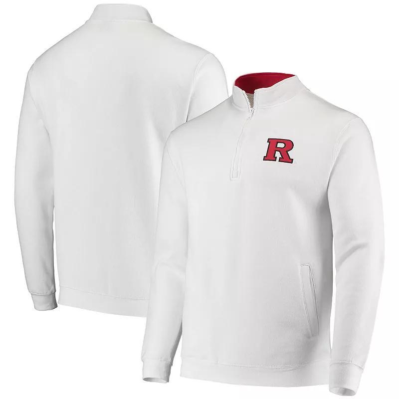 Mens White Rutgers Scarlet Knights Tortugas Logo Quarter-Zip Jacket Product Image