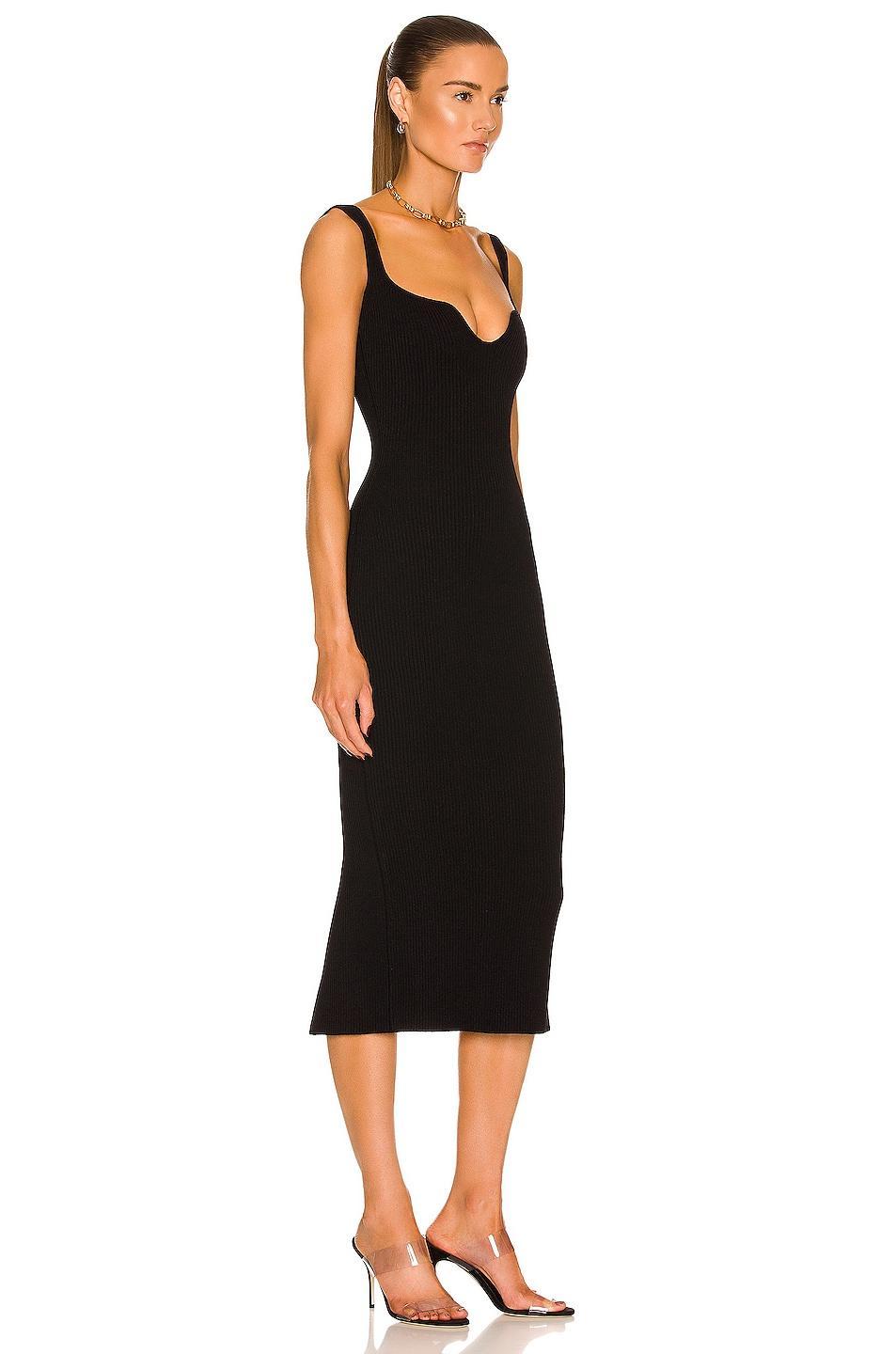 KHAITE Nina Dress in Black - Black. Size L (also in ). Product Image