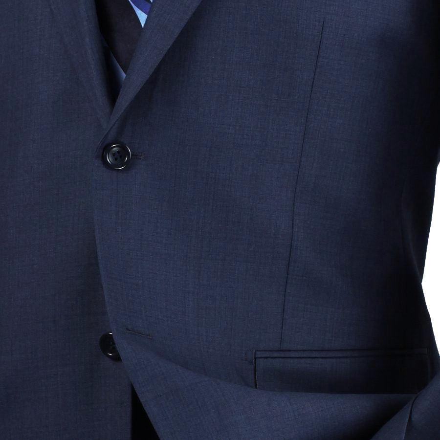 Monte Carlo Collection - Regular Fit 2 Piece 2 Button Textured Weave In Blue Product Image