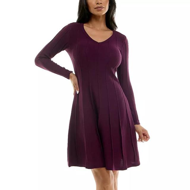 Womens Nina Leonard A-Line Sweater Dress Product Image