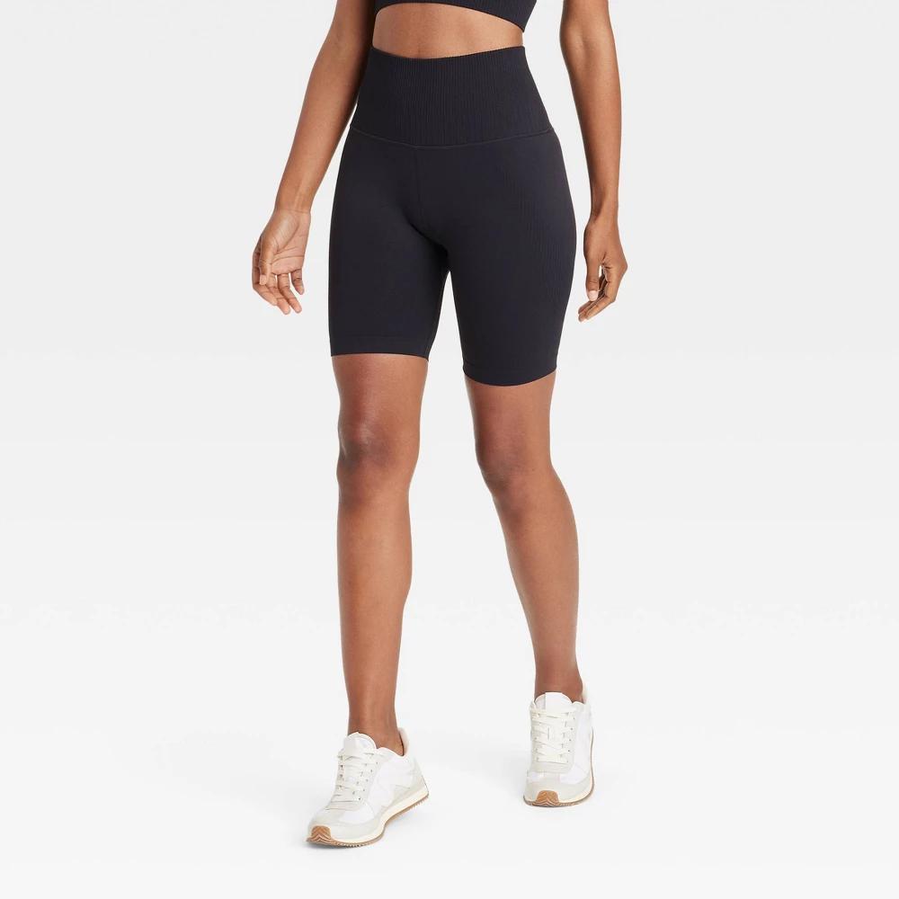 Womens Seamless High-Rise 6 Bike Shorts - JoyLab Black XL Product Image