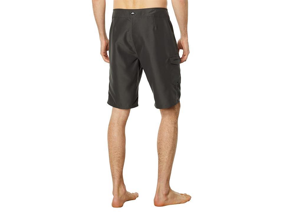 O'Neill Santa Cruz Solid 2.0 Boardshorts (Dark Charcoal/Black) Men's Swimwear Product Image