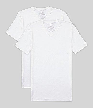 Tommy John 2-Pack Cool Cotton Slim Fit High V-Neck T-Shirts Product Image