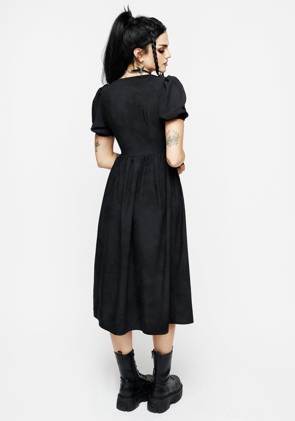 Gladys Button Front Midi Dress Product Image