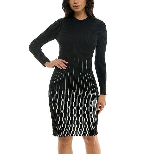 Womens Nina Leonard Mockneck Mini Sweaterdress Product Image