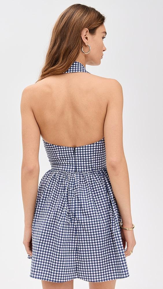 CAROLINE CONSTAS Aya Open Back Collared Mini Dress | Shopbop Product Image