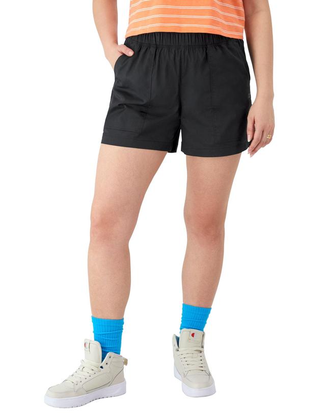 Womens Champion Campus Shorts, C Logo, 4 Black S Product Image