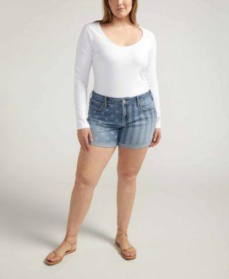 Plus Size Boyfriend Mid Rise Short Product Image