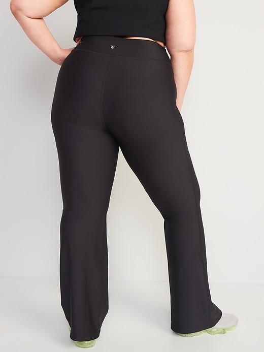 Extra High-Waisted PowerSoft Rib Flare Leggings Product Image