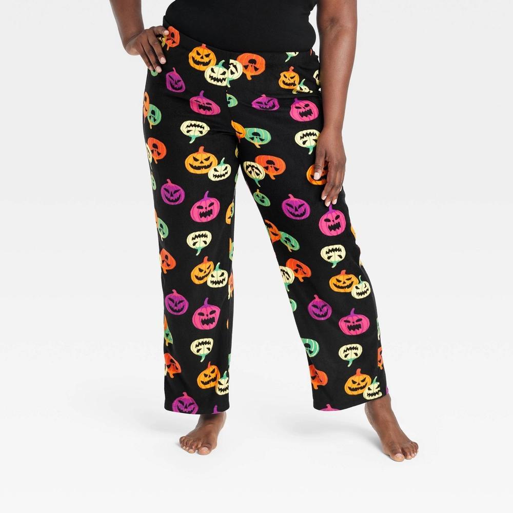 Womens Pumpkin Print Halloween Matching Family Pajama Pants - Hyde & EEK! Boutique Orange Product Image