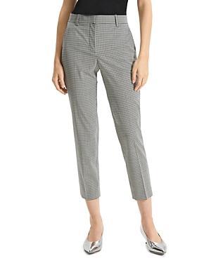 Treeca Cropped Slim Check Pants product image