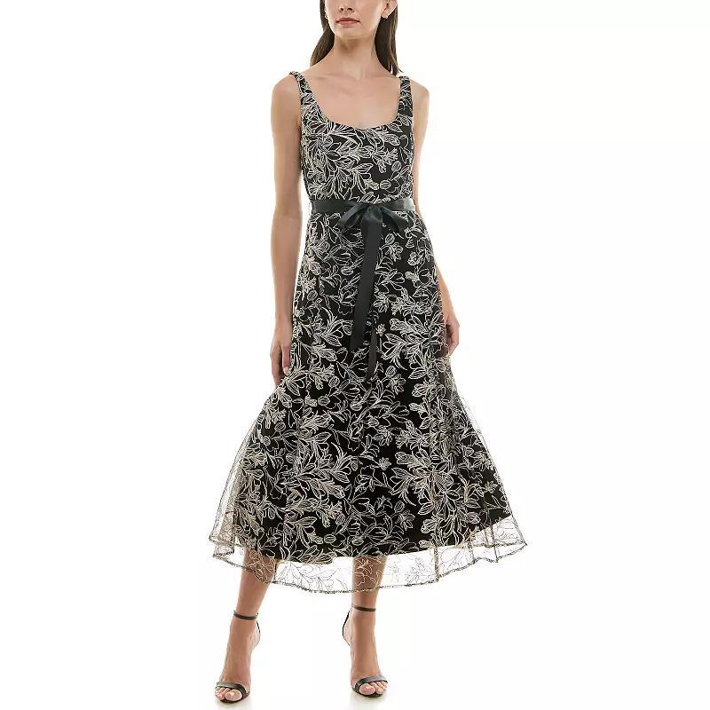 Womens Maison Tara Embroidered Midi Dress Product Image