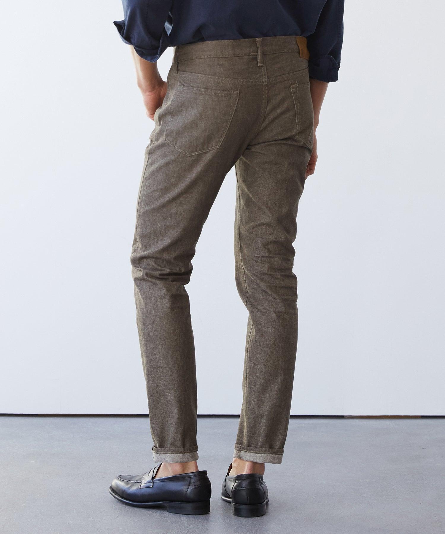 Slim Lightweight Japanese Selvedge Jean in Whiskey Product Image