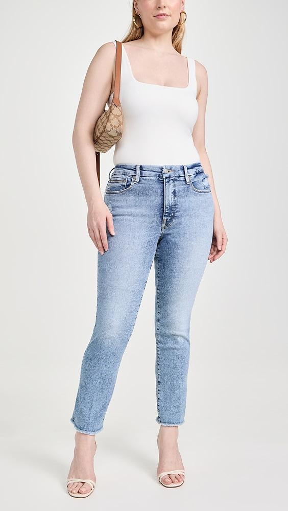 Good American Good Legs Straight Jeans | Shopbop Product Image