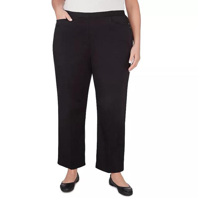 Plus Size Alfred Dunner Average Length Sateen Pants, Womens Product Image