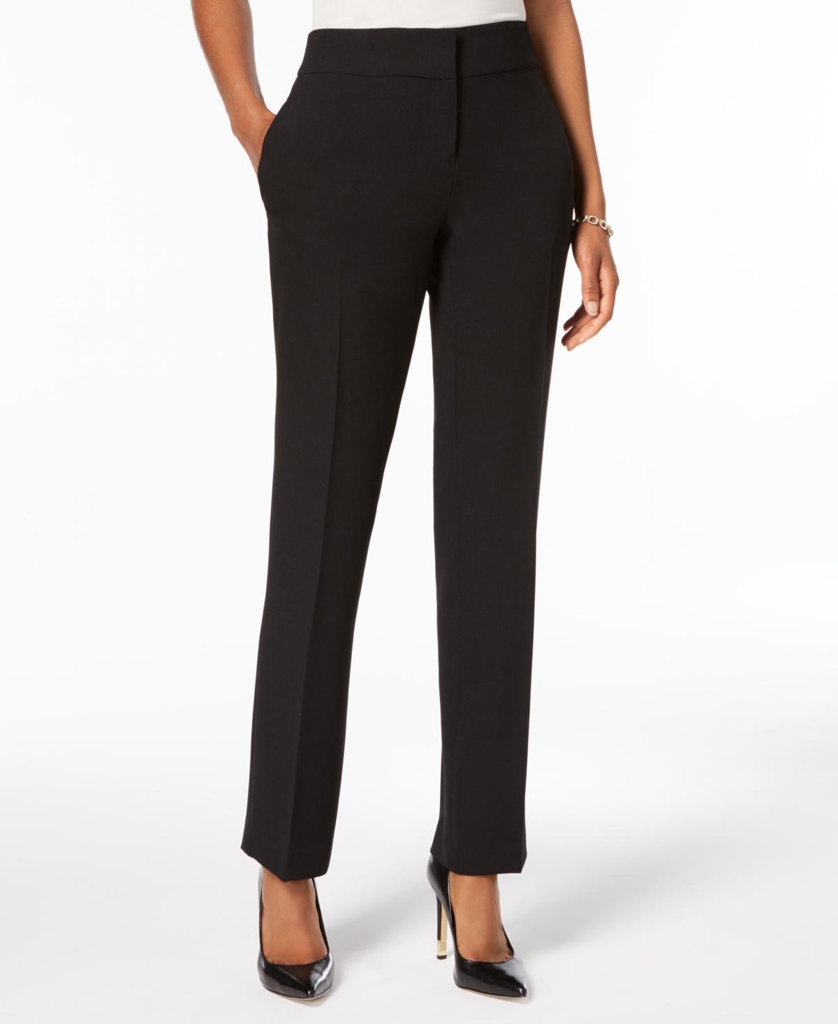 Kasper Petite Slim Straight-Leg Trousers Product Image