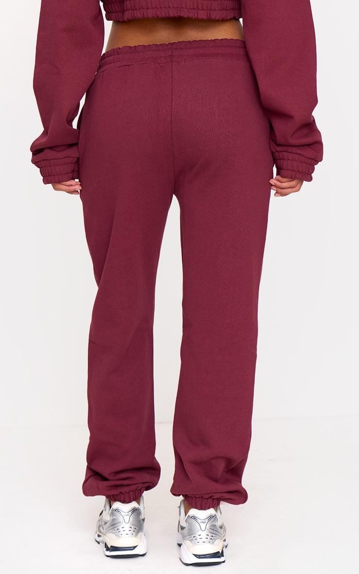 Burgundy Premium Cuffed Sweatpants Product Image