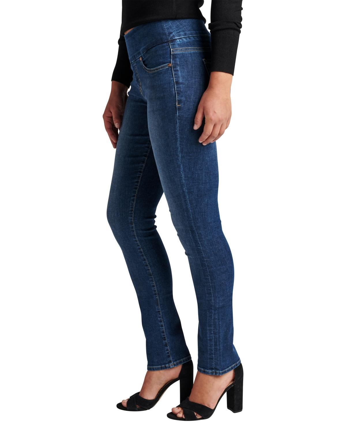 Jag Jeans Womens Peri Mid Rise Straight Leg Pull-On Jeans product image