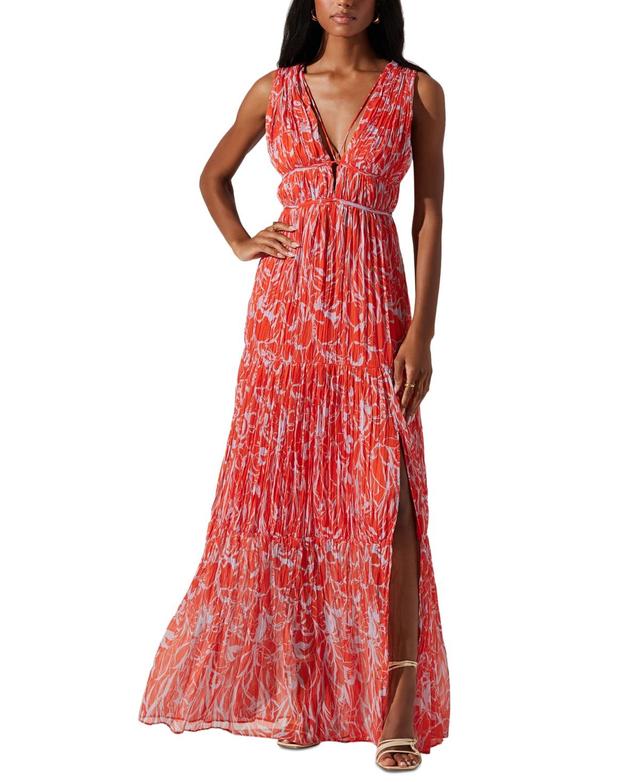 Women's Pescadero Plunge-Neck Maxi Dress Product Image