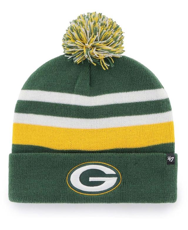 Mens Green Green Bay Packers State Line Cuffed Knit Hat with Pom Product Image