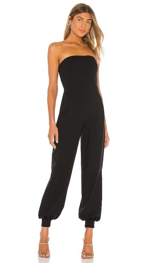 Susana Monaco Strapless Cuffed Ankle Jumpsuit Size L, XL, XS. Product Image