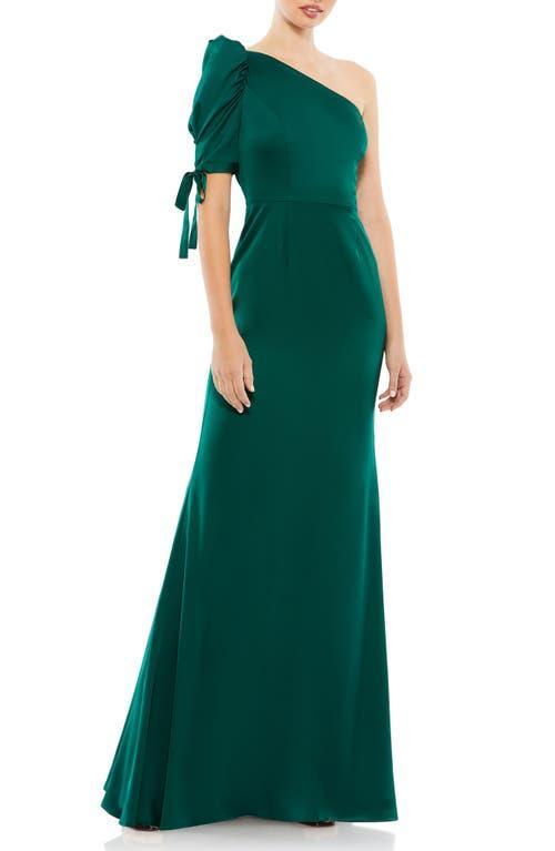 Mac Duggal One-Shoulder Trumpet Gown Product Image