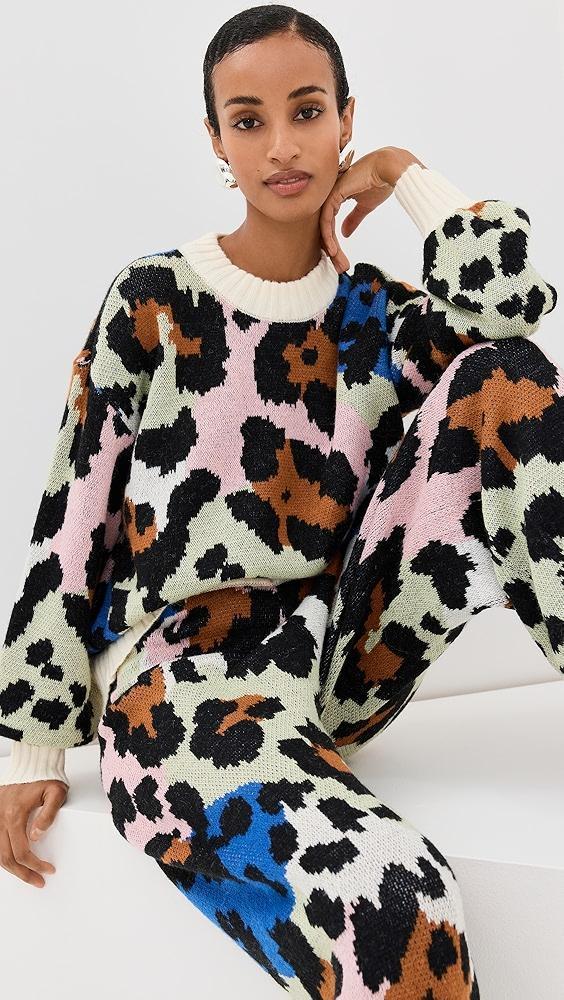 FARM Rio Colorful Leopard Knit Sweater | Shopbop Product Image