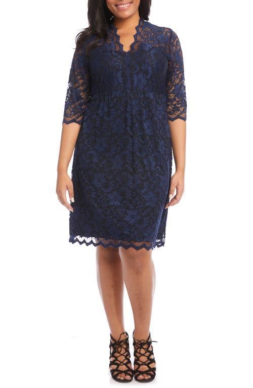 Karen Kane Scalloped Stretch Lace Dress Product Image