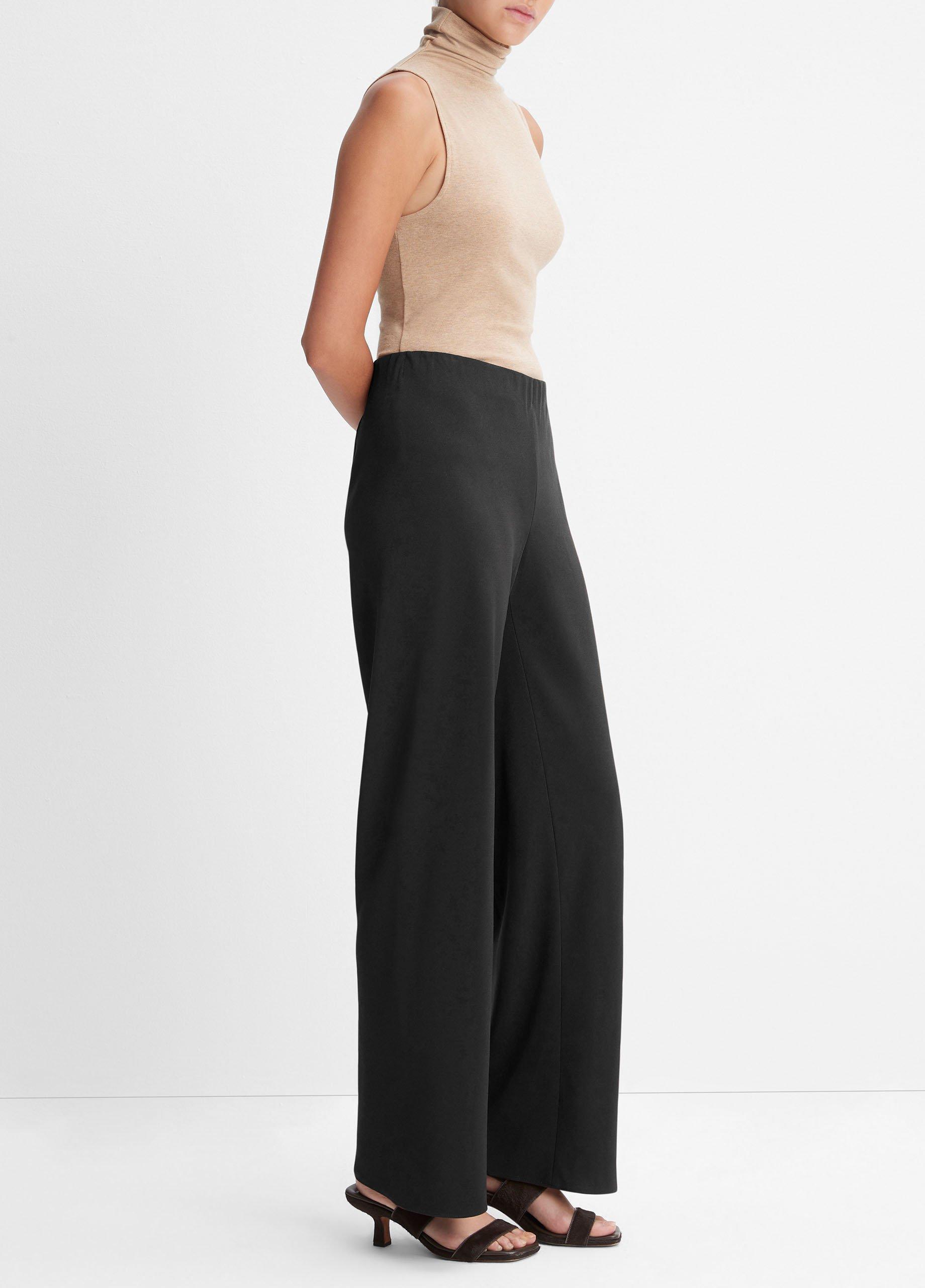 High-Waist Crepe Bias Pant Product Image