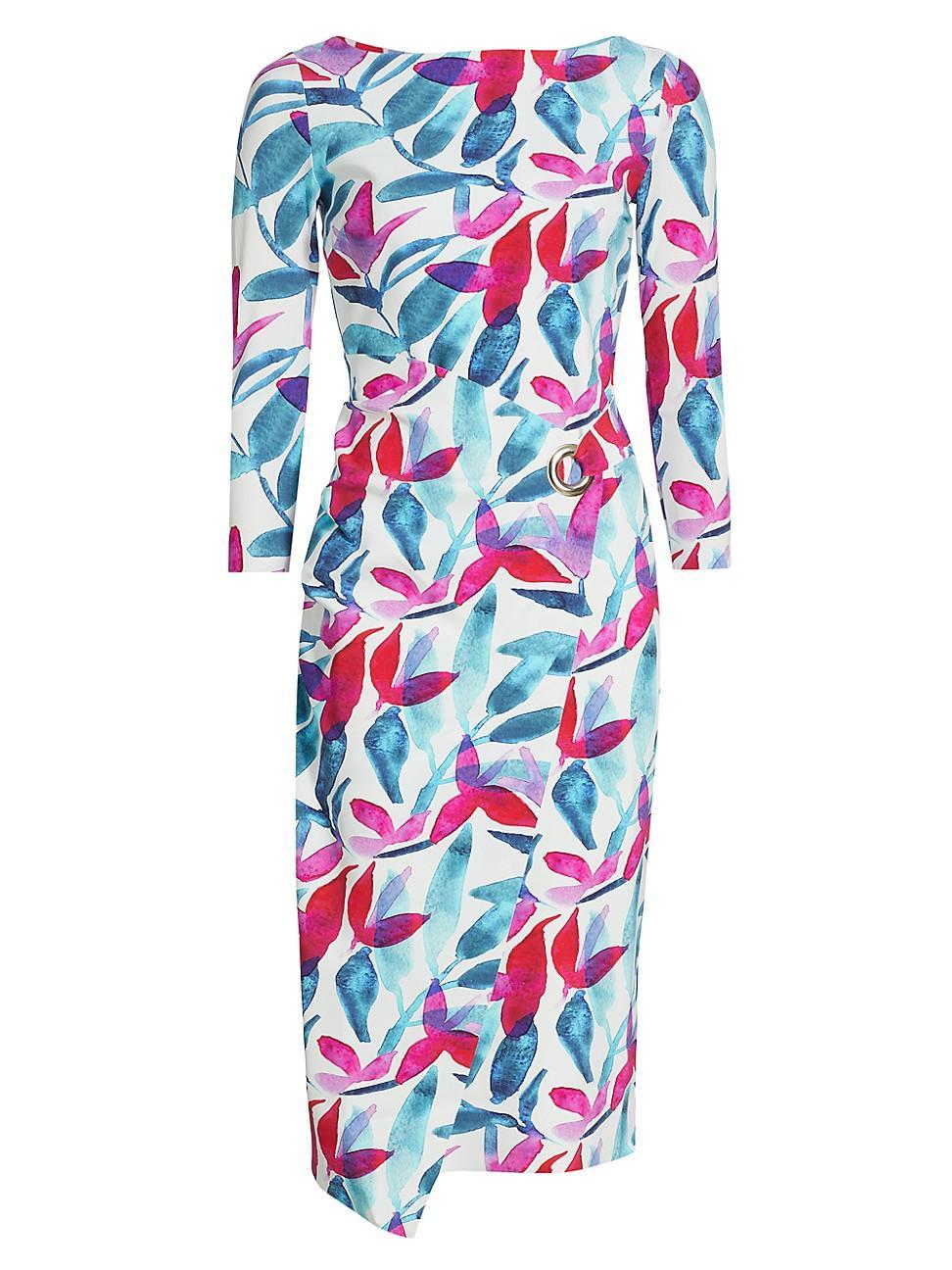 Womens Zelie Floral Wrap Dress product image