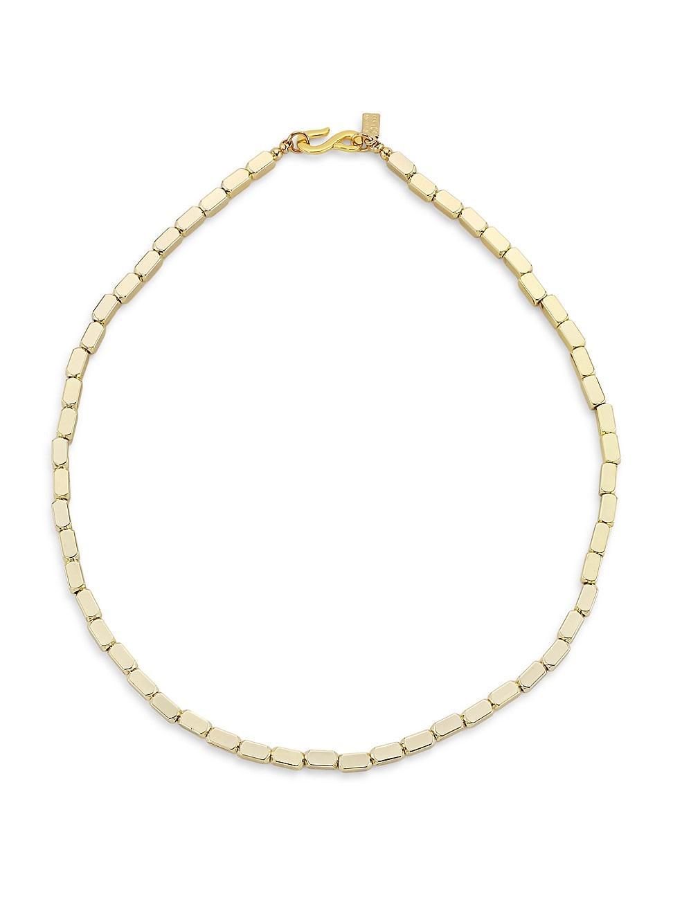 Womens 14K-Gold-Plated Beaded Necklace Product Image