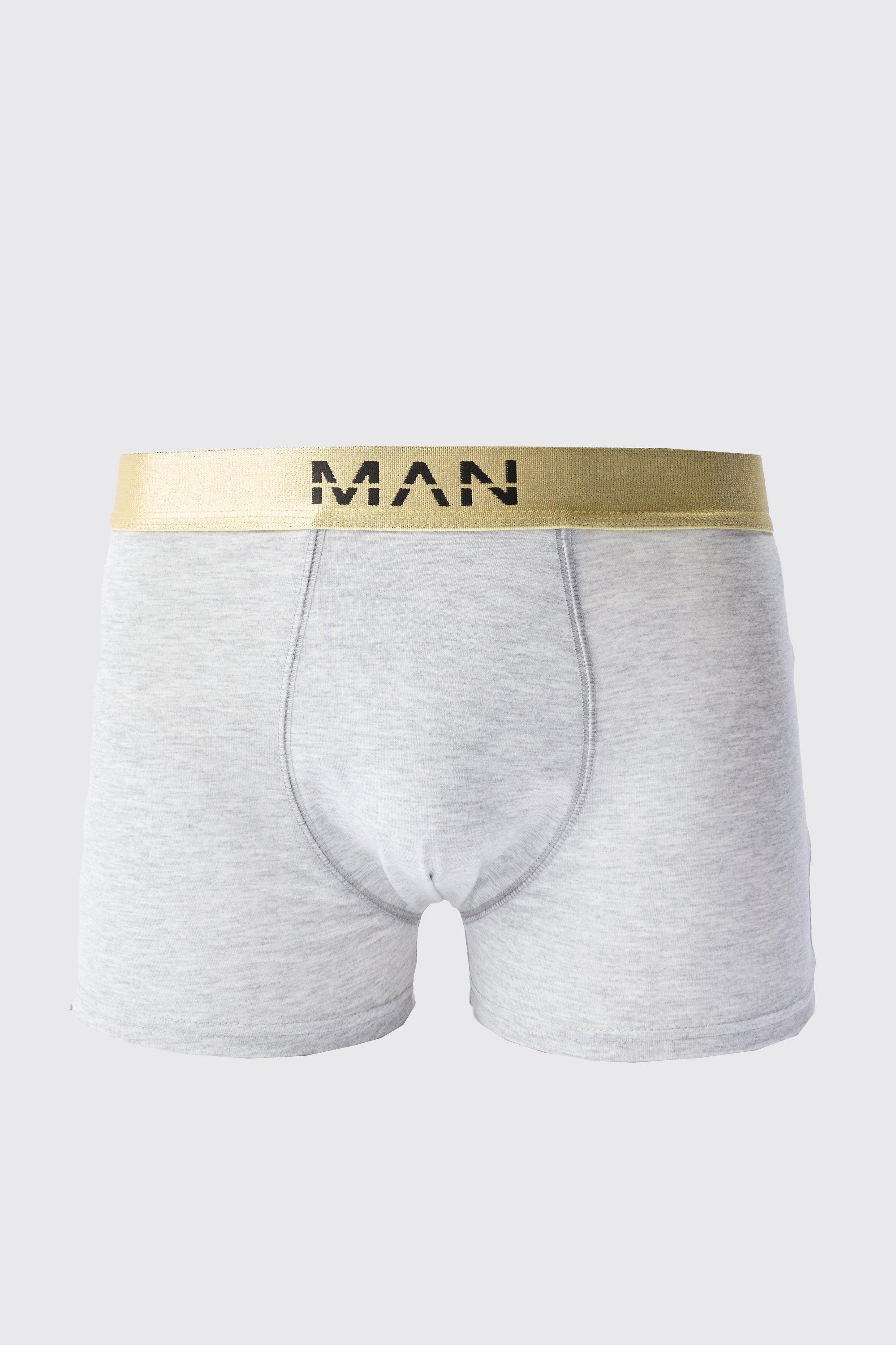 Man Dash Gold Waistband Boxer | boohooMAN USA Product Image