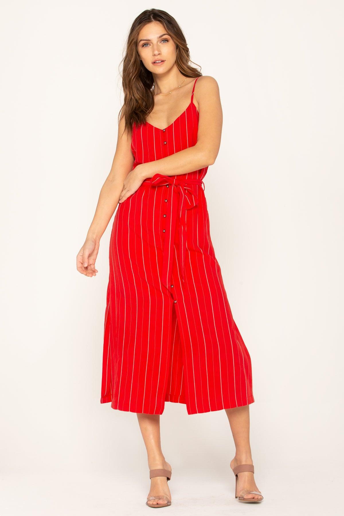 Modern Love Striped Midi Dress Female Product Image