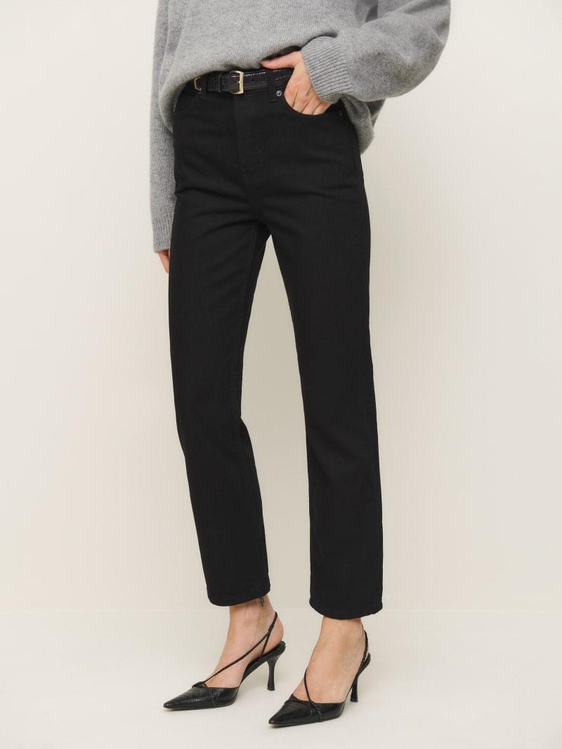 Cynthia High Rise Straight Cropped Jeans Product Image