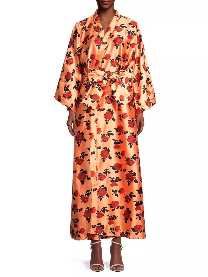 Floral Maxi Wrap Dress Product Image