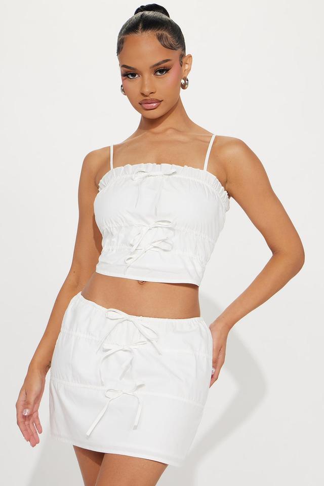 Eden Skirt Set - White Product Image