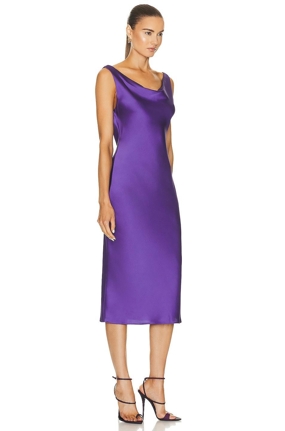 Norma Kamali Maria Dress in Purple Product Image