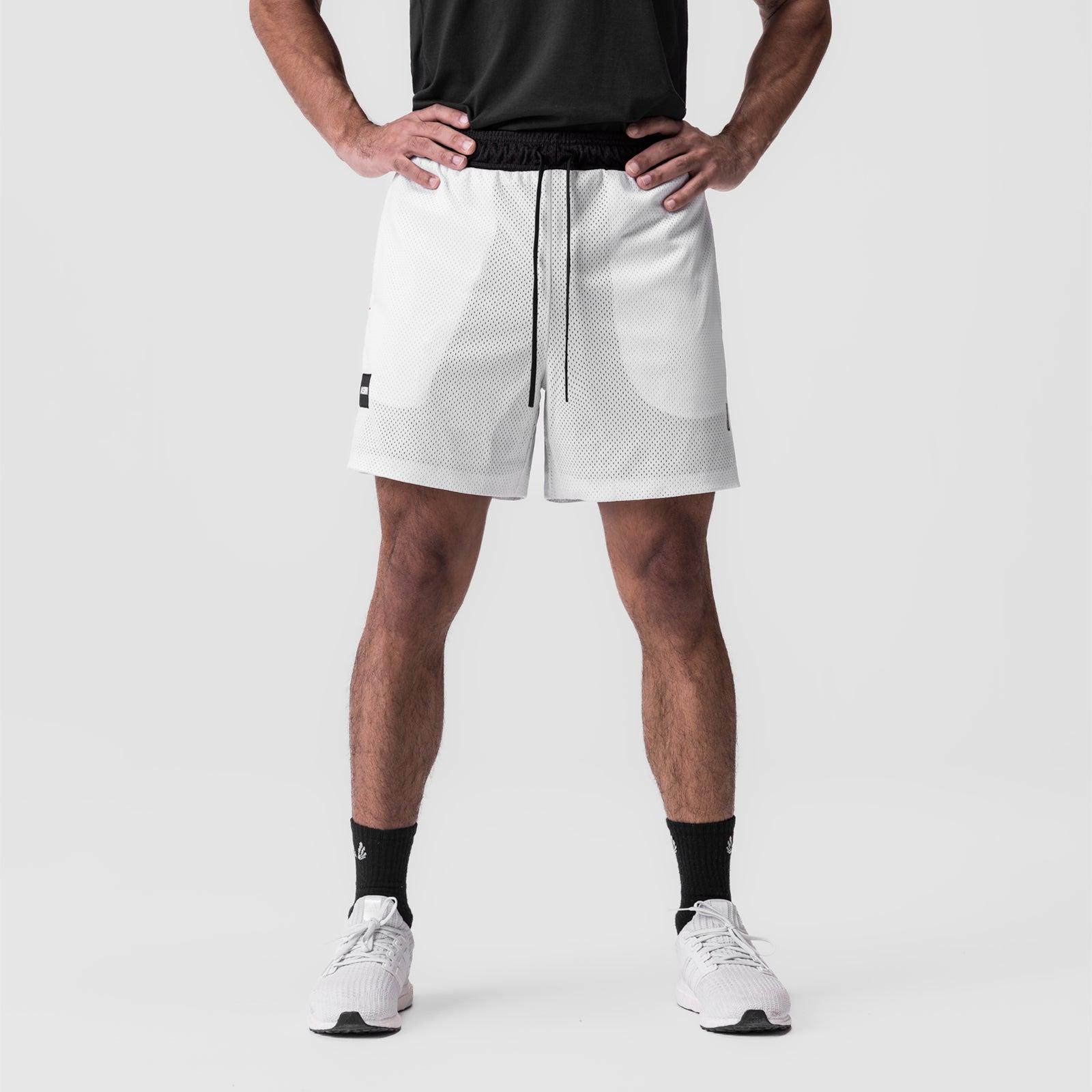 0795. SilverPlus™ Mesh Reversible Short  - Black/White Product Image